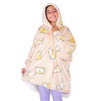 The Bare Homey - Youth Wearable Blanket - Sherpa Side Pockets