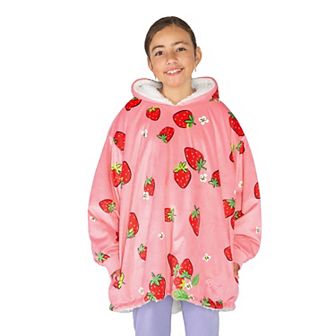 The Bare Homey - Youth Wearable Blanket - Sherpa Side Pockets