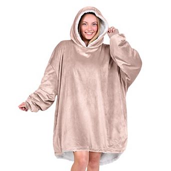 The Bare Homey - Adult Wearable Blanket - Sherpa Side Pockets