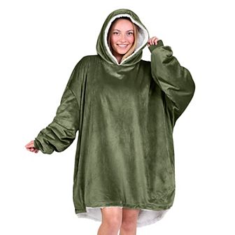 The Bare Homey - Adult Wearable Blanket - Sherpa Side Pockets