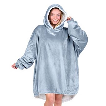 The Bare Homey - Adult Wearable Blanket - Sherpa Side Pockets