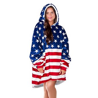 The Bare Homey - Adult Wearable Blanket - Sherpa Side Pockets