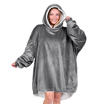 The Bare Homey - Adult Wearable Blanket - Sherpa Side Pockets