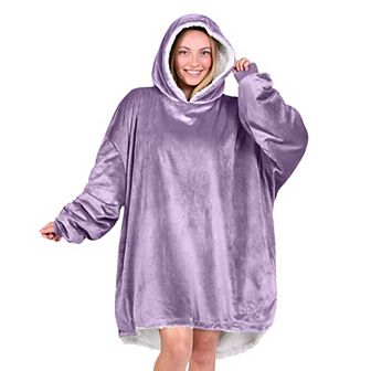The Bare Homey - Adult Wearable Blanket - Sherpa Side Pockets