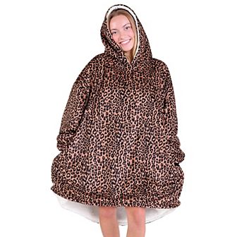 The Bare Homey - Adult Wearable Blanket - Sherpa Side Pockets