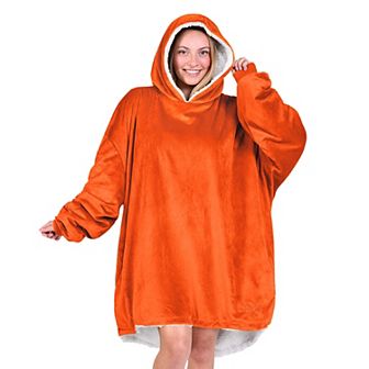 The Bare Homey - Adult Wearable Blanket - Sherpa Side Pockets