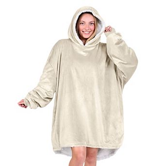 The Bare Homey - Adult Wearable Blanket - Sherpa Side Pockets