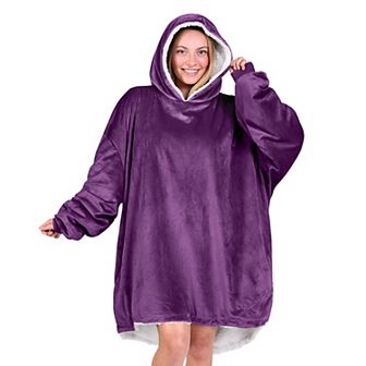 The Bare Homey - Adult Wearable Blanket - Sherpa Side Pockets