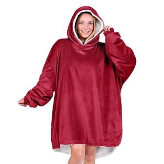 The Bare Homey - Adult Wearable Blanket - Sherpa Side Pockets