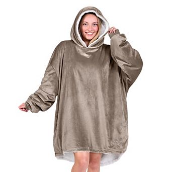 The Bare Homey - Adult Wearable Blanket - Sherpa Side Pockets
