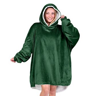 The Bare Homey - Adult Wearable Blanket - Sherpa Side Pockets