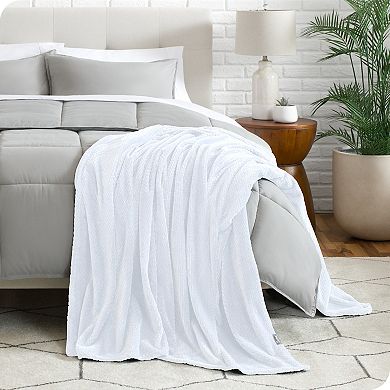 Bare Home Textured Microplush Blanket