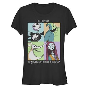 Disney's The Nightmare Before Christmas Pop Art Poster Juniors' Graphic Tee