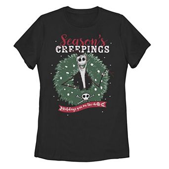 Disney's The Nightmare Before Christmas Season's Creepings Juniors' Graphic Tee