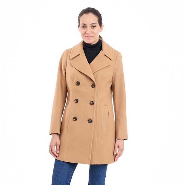 LONDON top FOG Women's Single Breasted Wool Coat Size Large