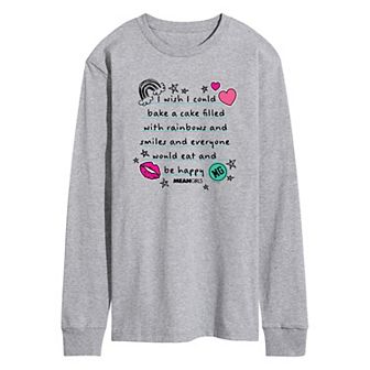 Men's Mean Girls Cake Filled Long Sleeve Graphic Tee