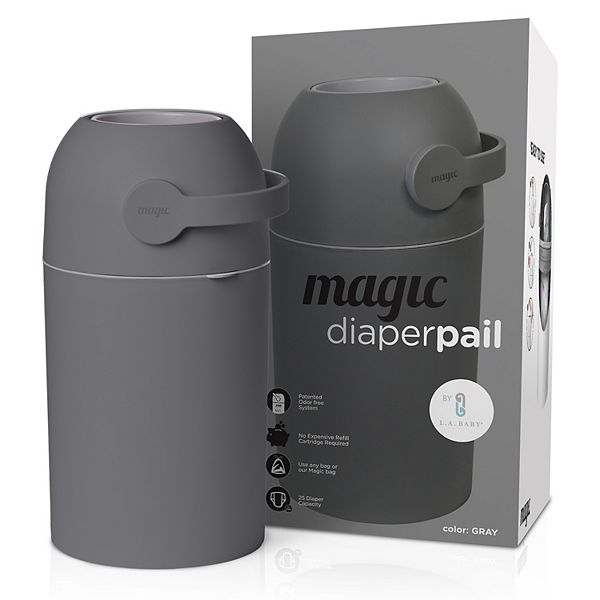 L.A. Baby Odor-Free Diaper Pail - Gray