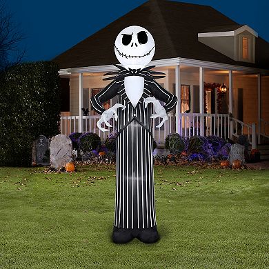Disney's The Nightmare Before Christmas Jack Skellington Halloween Inflatable Outdoor Decor