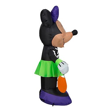Disney's Minnie Mouse in Skeleton Costume Halloween Inflatable Outdoor Decor