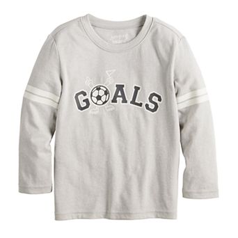 Baby & Toddler Boy / Boys 4-12 Jumping Beans® Adaptive Physical Goals Long Sleeve Varsity Graphic Tee