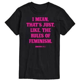 Men's Mean Girls Rules Of Feminism Graphic Tee