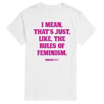 Men's Mean Girls Rules Of Feminism Graphic Tee