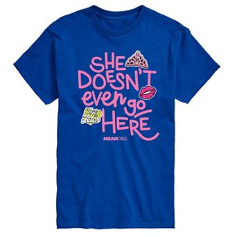 Men's Mean Girls She Doesn't Even Go Here Graphic Tee