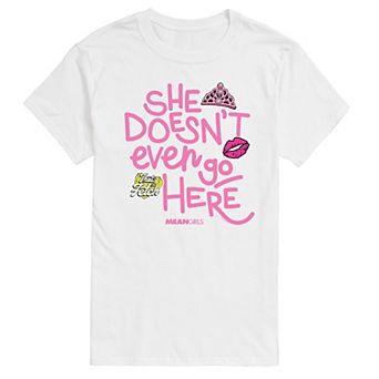 Men's Mean Girls She Doesn't Even Go Here Graphic Tee