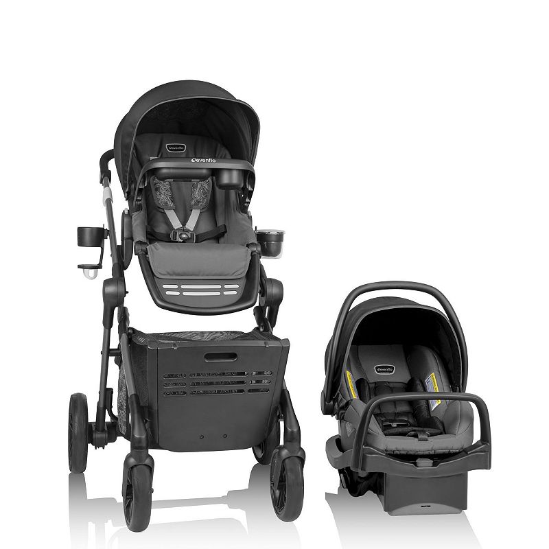 Evenflo Pivot Troop Companion Double Companion Modular Travel System - Rhodesboro Black