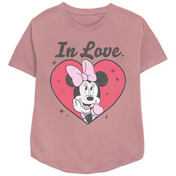 Women's Minnie Mouse In Love Relaxed Fit Graphic Tee
