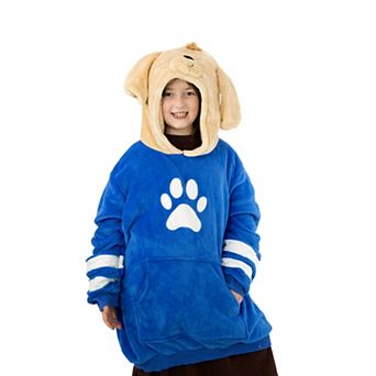 Unisex Dougie Dog Kids Snugible - Reversible Blanket Hoodie Pillow