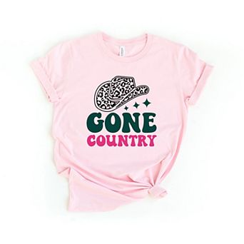 Gone Country Hat Short Sleeve Graphic Tee