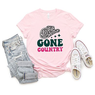Gone Country Hat Short Sleeve Graphic Tee