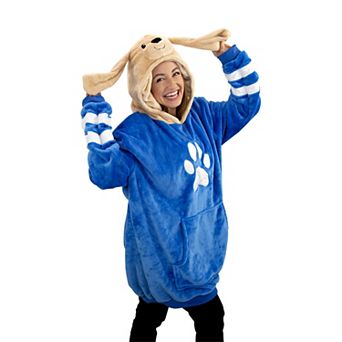 Unisex Dougie Dog Adult Snugible - Reversible Blanket Hoodie Pillow