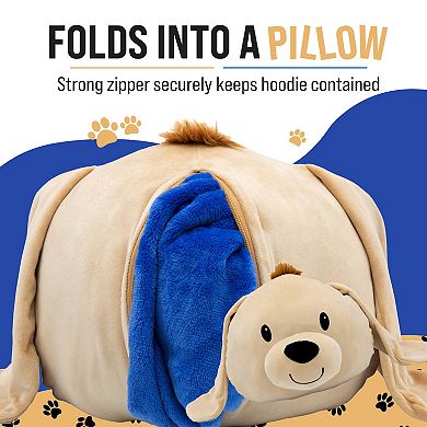 Unisex Dougie Dog Adult Snugible - Reversible Blanket Hoodie Pillow