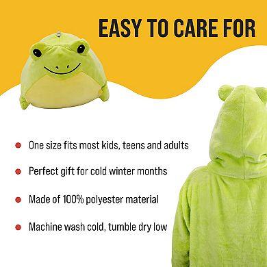 Unisex Fren Froggy Kids Snugible - Reversible Blanket Hoodie Pillow