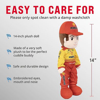 NASCAR Team Penske 14 Inch Joey Logano Plush Figure