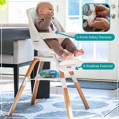 TruBliss™ 2-in-1 Turn-A-Tot® High Chair with 360° Swivel