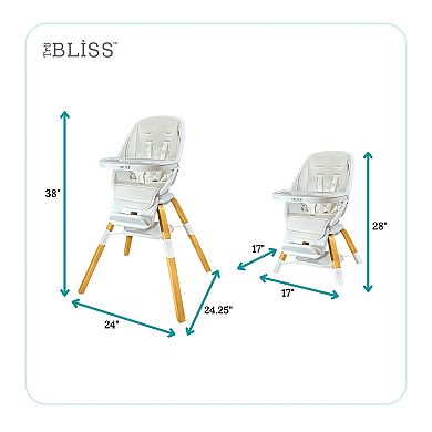 TruBliss™ 2-in-1 Turn-A-Tot® High Chair with 360° Swivel