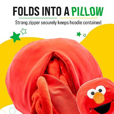 Unisex Sesame Street Elmo Adult Snugible - Reversible Blanket Hoodie Pillow