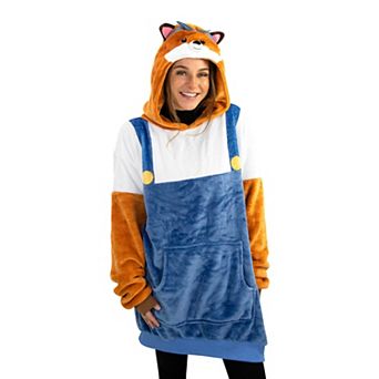 Unisex Fiona Fox Adult Snugible - Reversible Blanket Hoodie Pillow