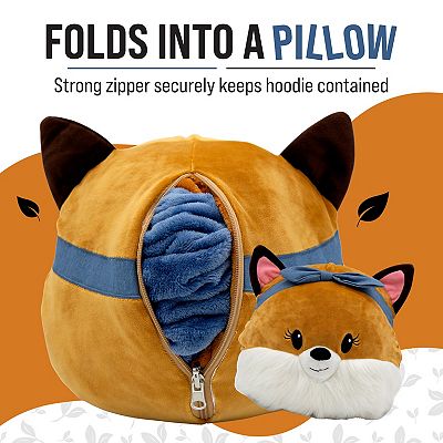 Fiona The Fox Snugible 2 in 1 Blanket Hoodie & Pillow Adult