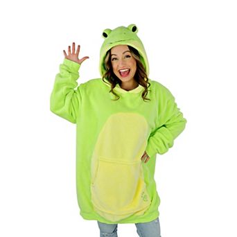 Unisex Fren Froggy Adult Snugible - Reversible Blanket Hoodie Pillow
