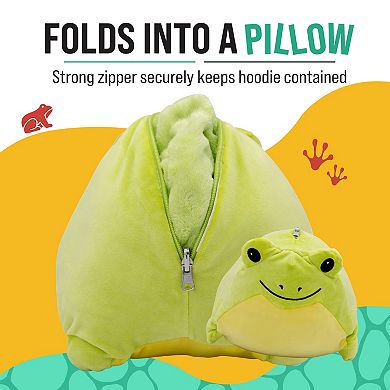 Unisex Fren Froggy Adult Snugible - Reversible Blanket Hoodie Pillow
