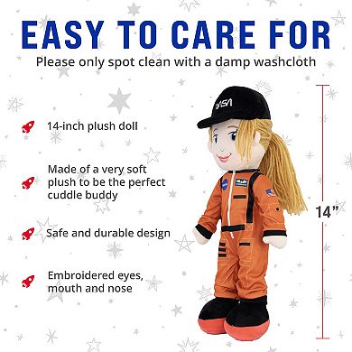 NASA Eimmie Astronaut 14 Inch Plush Figure