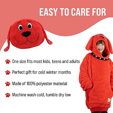 Clifford the Big Red Dog Hoodie Blanket Kids Snugible