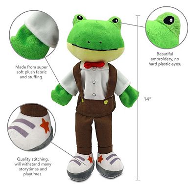 14 Inch Sharewood Forest Friends Puppet - Freddy The Frog