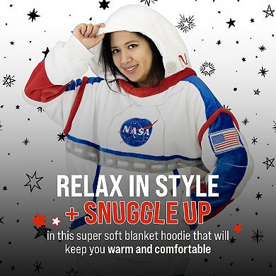 Unisex Nasa Spaceman Snugible - Reversible Blanket Hoodie Pillow