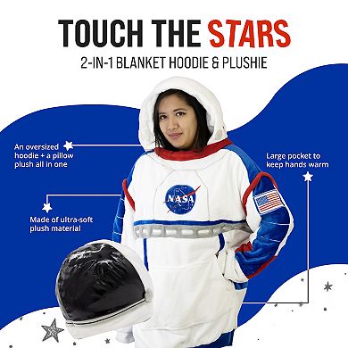 Unisex Nasa Spaceman Snugible - Reversible Blanket Hoodie Pillow