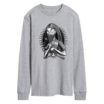 Disney's Nightmare At Christmas Sally Men's Long Sleeve Graphic Tee
